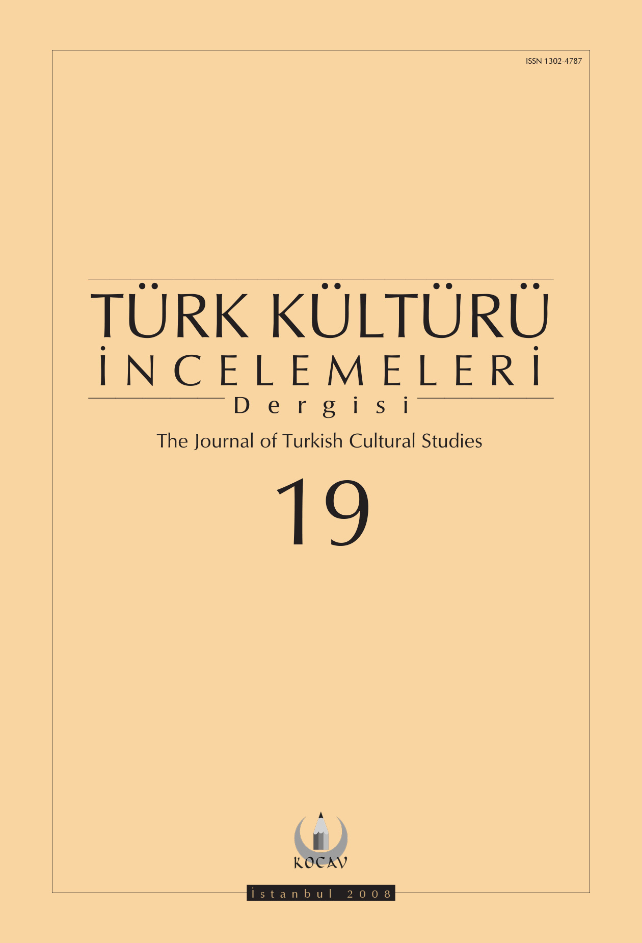 Türk Kültürü İncelemeleri Dergisi Sayı 19