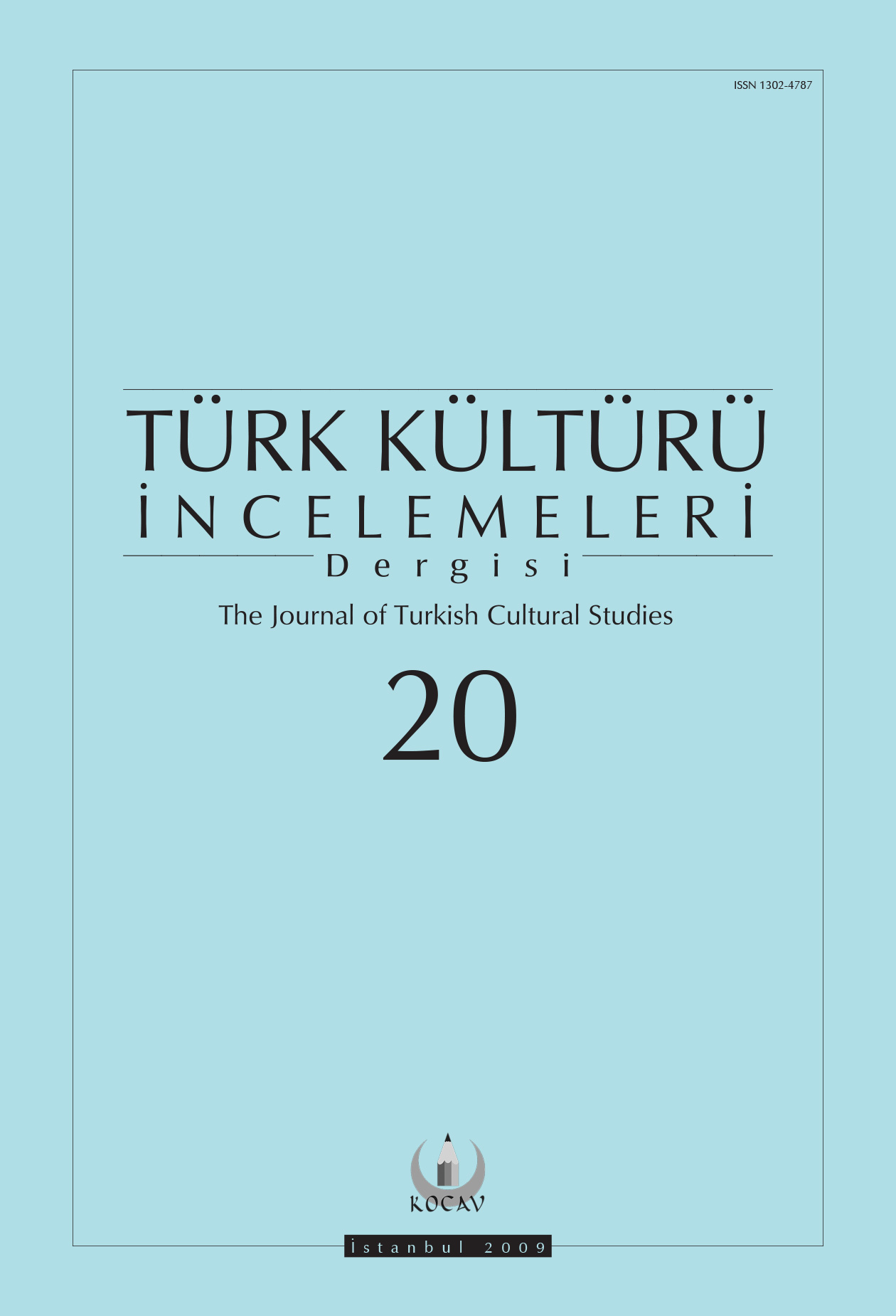 Türk Kültürü İncelemeleri Dergisi Sayı 20