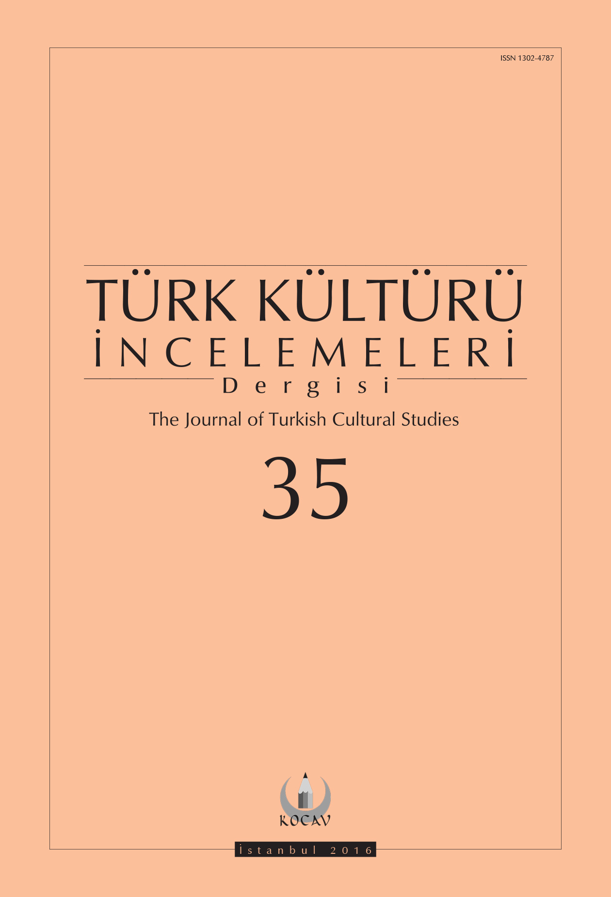 Türk Kültürü İncelemeleri Dergisi Sayı 35